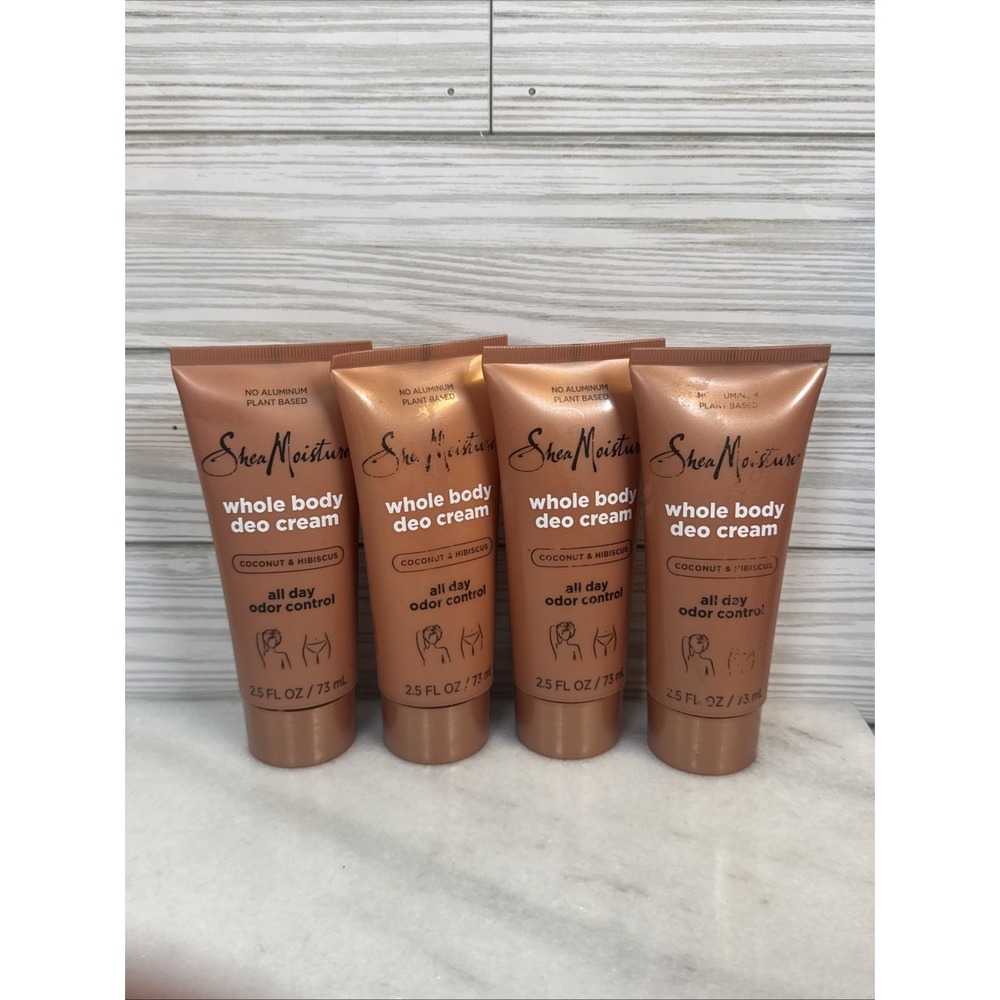 Shea Moisture Coconut & Hibiscus Whole Body Deo Cream 2.5 oz Lot Plant Based